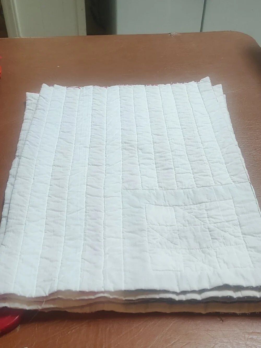 5 Patriotic Red White Blue Quilted Table Placemats Ln